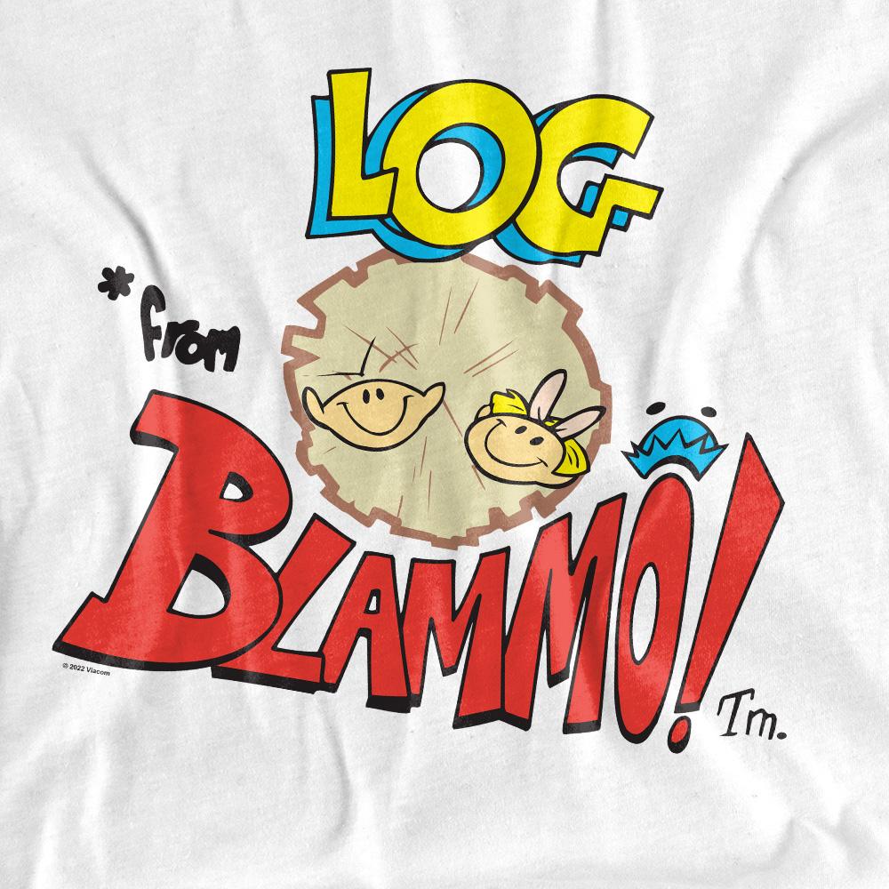Ren & Stimpy Unisex Adult Log From Blamo T-Shirt