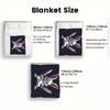 Swordsman Rabbit 2D Flat Pattern Flannel Blanket High quality All Seasons Warmth and Comfort Perfect for Christmas Gifts.MMT0918580