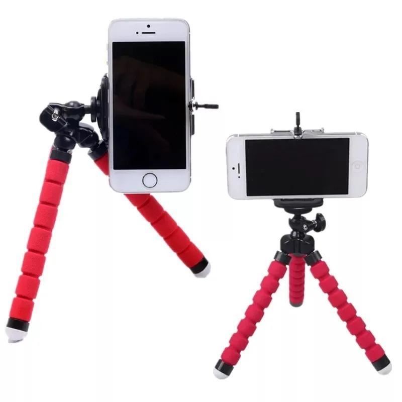 Sponge Octopus Tripod - Universal Lazy Phone Holder & Portable Camera Stand with Mobile Phone Clip