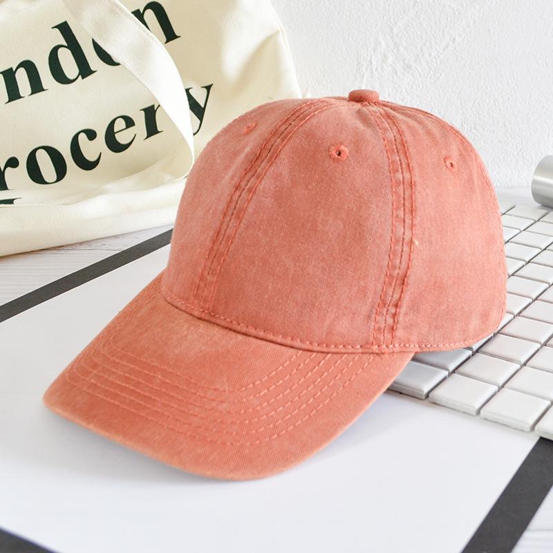 Opraná kachní jazyková čepice Dětská Párová Starý kovbojský materiál Baseballová čepice Dámská Lehké deska Zakřivený kšilt Hip Hop čepice