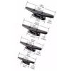 Nylon Low Flat Cleat Open Base Cleat With 2 Screws Marine Boat Yacht Deck Line Rope Tie Kayak Canoe Deck Hardware Accessories