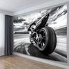 Speed Sport Bike Tapestry Monochrome Motorcycle Wall Art Decor for Living Room