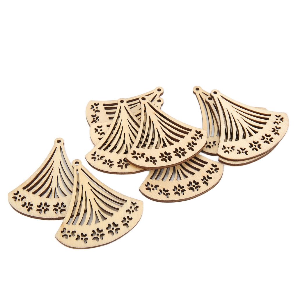 10 Stück Holz Ohrring Anhänger Leicht Langlebig Bequem Elegant Schlicht Holz Ohrring Rohlinge07