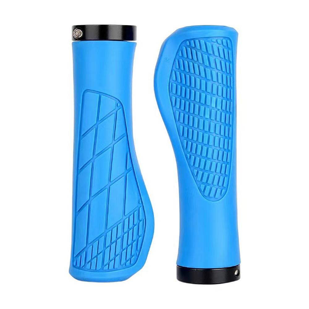 

1 пара рулей для руля, ручек для наружных рулей, противоскользящих ручек для не-MTB-рулей, практичных и полезных для езды на велосипеде, противоскользящих синий