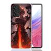 Black C-Clovers Anime Phone Case For Samsung Galaxy A52 A32 A22 A12 A02S A50S A30S A51 A31 AA71 Note 20 Ultra 10 S10 Plus Galaxy