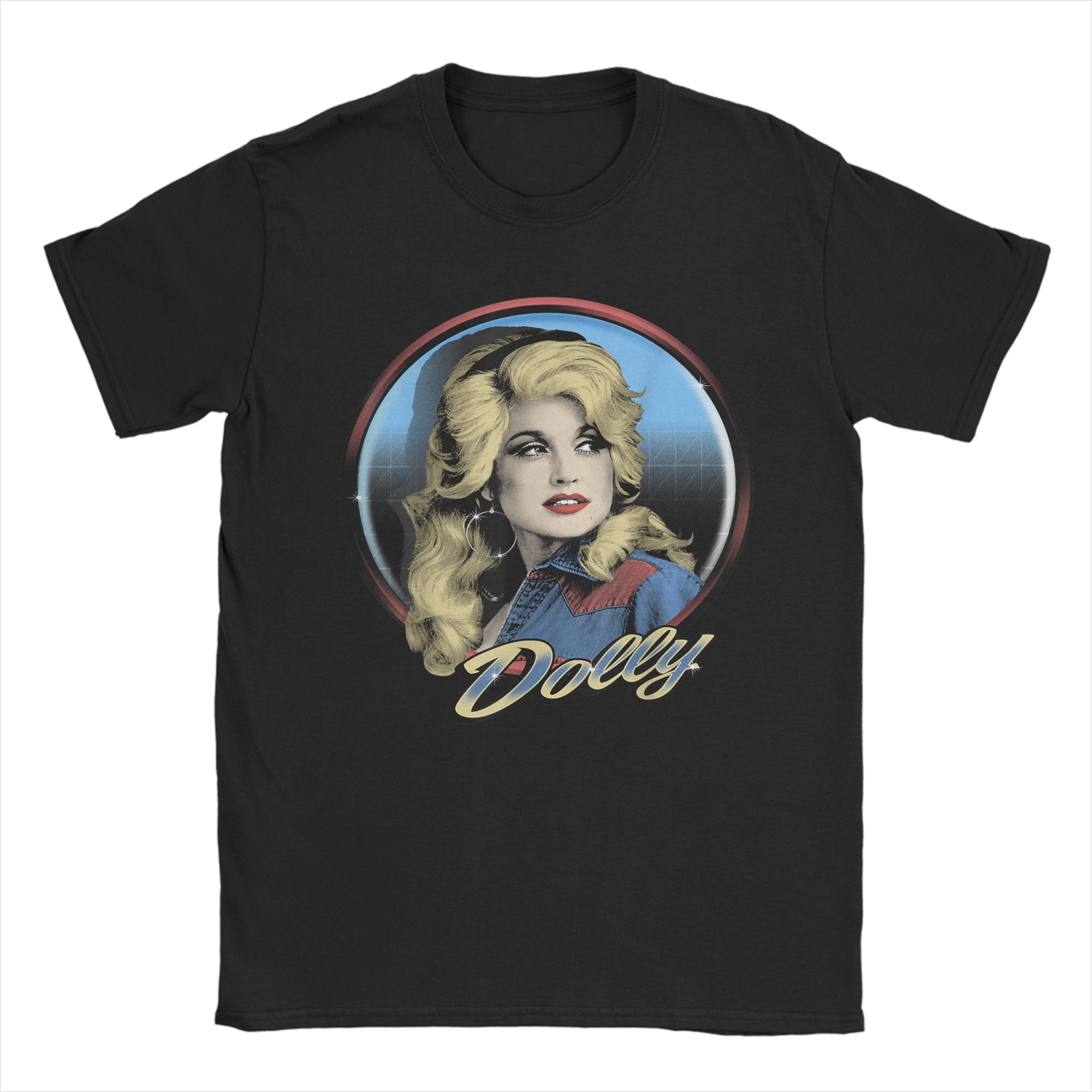 Dolly Parton Retro Pop Art Portrait T-shirt L