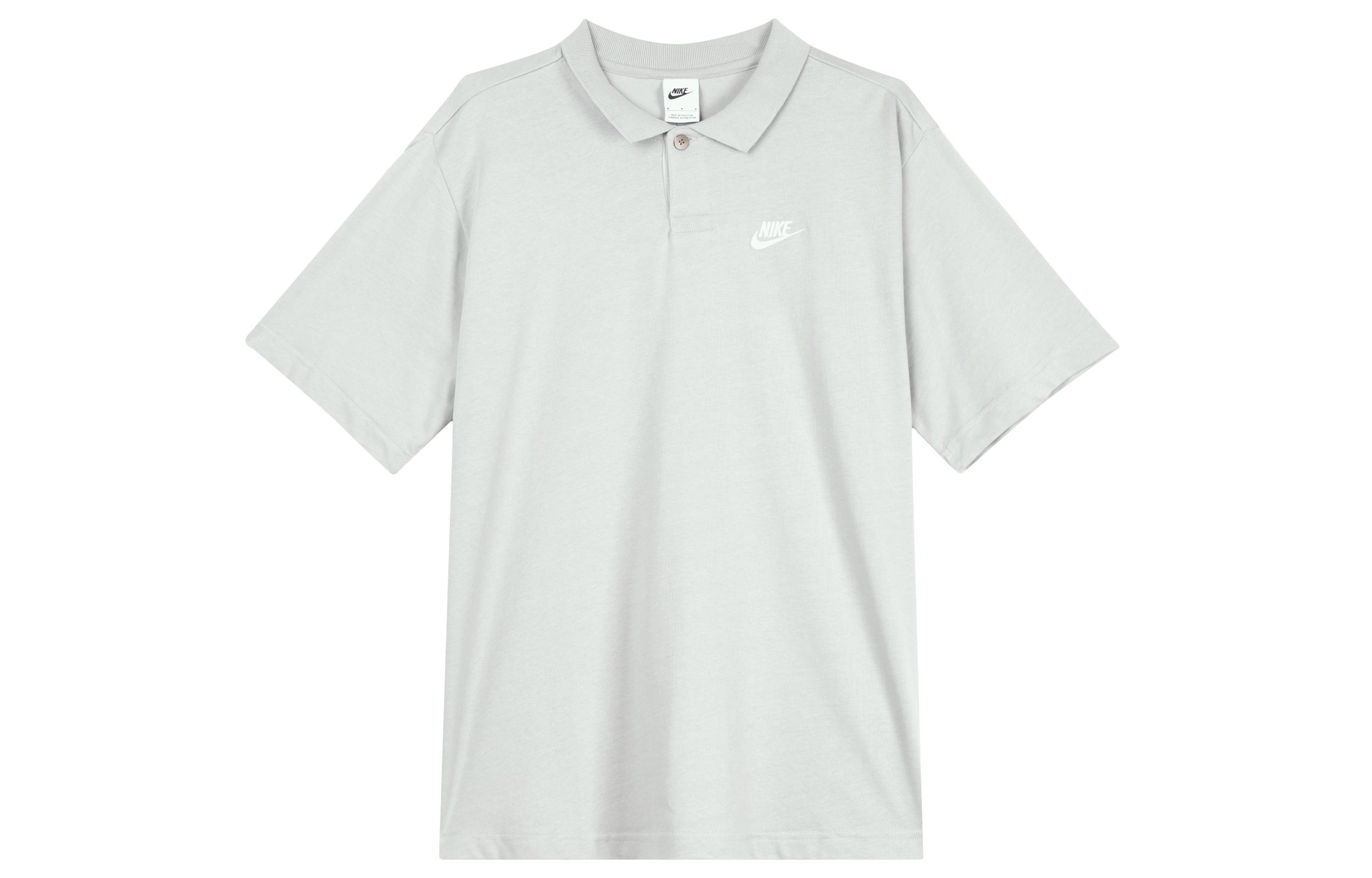 Nike Dri Fit Polo Shirts Men s Light Smoke Gray Polo Collar Moderate Straight Fit DX0618-077 XL