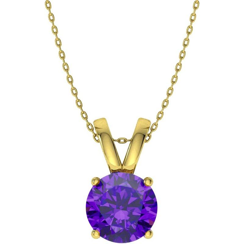 S925 Sterling Silver December Birthstone 12 Color Birthstone Necklace Women'S Pendant