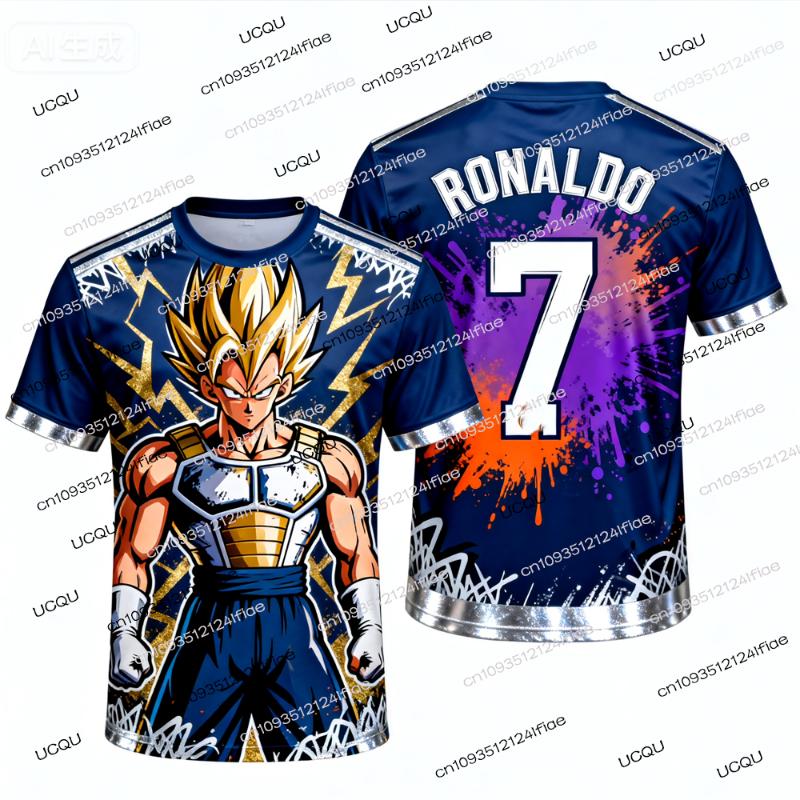 2026 Nowości Dragon Ball Z Goku/Vegeta Edycja Specjalna Koszulka Piłkarska Ronaldo Nr 7 Koszulka Piłkarska Specjalna Koszulka dla Fanów Zestaw