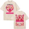 Maglietta Nikki Lavata Vintage Ossessione Film Horror Uomo Donna Moda Magliette Gotica Cotone Oversize Manica Corta