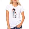 Mother s Love Female T-Shirt Women Son and Mom Summer Harajuku Women Clothes White