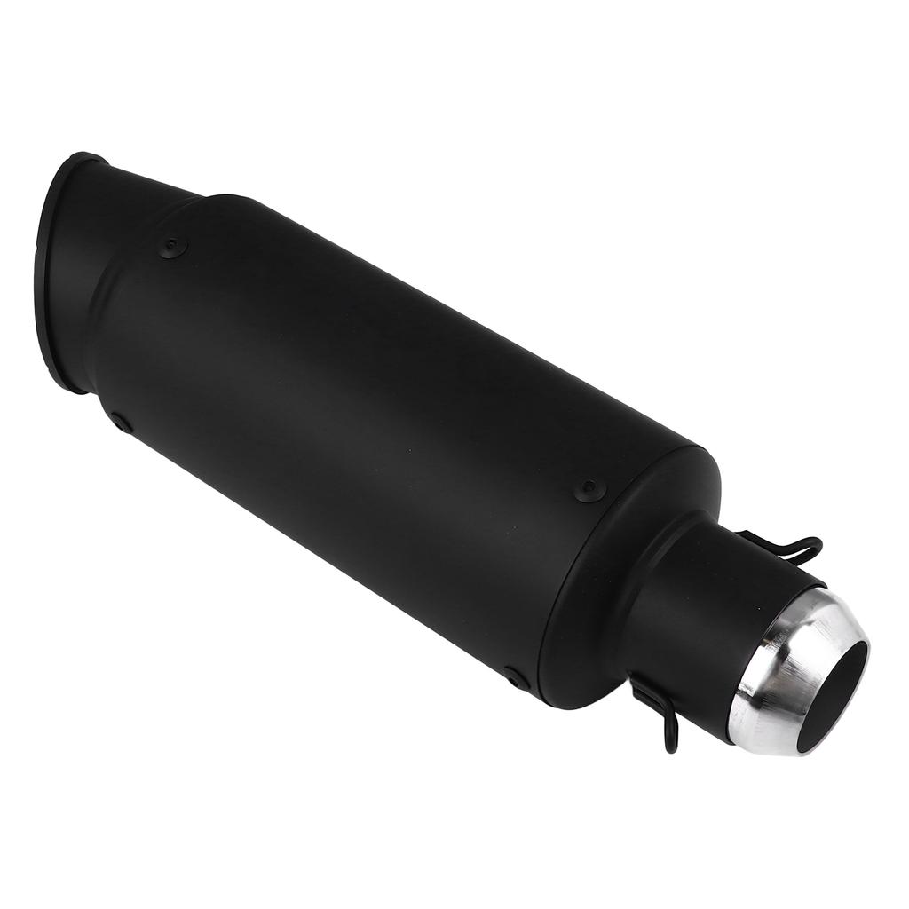 Motorcycle Exhaust Pipe 51mm Diameter Universal Slant Angle Noise Reduction Motorbike Exhaust Pipe Black