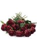 12 buc. trandafiri flori artificiale flori uscate de matase artificiale pentru decoratiuni cu tulpini unice pentru aranjamente florale flori de nunta