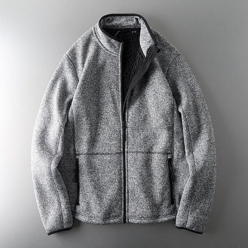 Winter Thick Cotton Clothing Export Sweater Gray 2XL