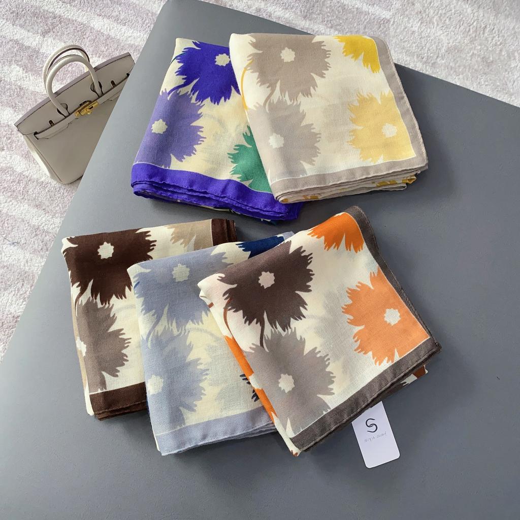 2024 Four Seasons Universeller dünner Sonnenschutz-Seidenschal aus Baumwolle und Hanf mit doppeltem Verwendungszweck für den Nackenschutz im Außenbereich der Klimaanlage