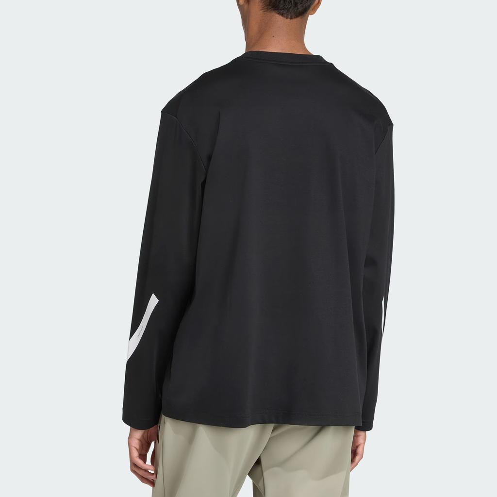 Adidas True Healing Series Cool Feeling Sports Casual Loose Fit Crew Neck Pullover Long Sleeve T-Shirt Men Tops KE4902