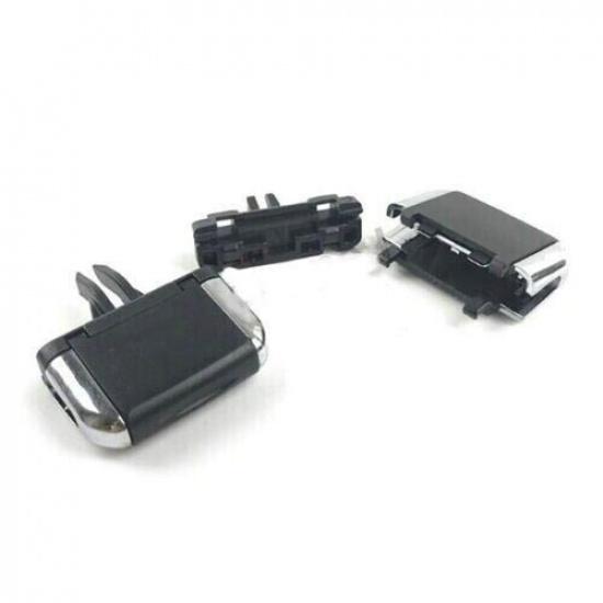 4PCS Black Front A/C Air Vent Outlet Tab Clip For Toyota Prado LC120 2003-2009