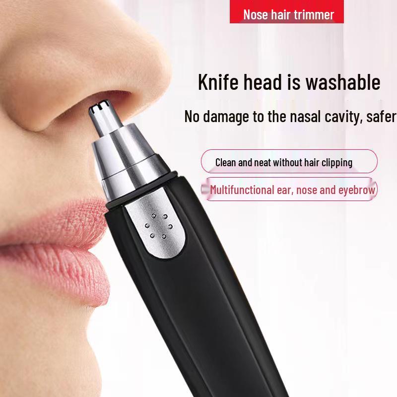 

Exquisite & Stylish Electric Nose Hair Trimmer for Beginners - Unisex Round Shaver 101 Black