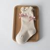 Cotton Newborn Baby Socks Spring Autumn High Quality Infant Toddler Mid-calf Sock Fashion Sweet Bowknot Princess Socks For Girls