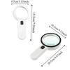 HD Hand Held Magnifying Glass LED Light Illuminated Magnifier  Seniors Reading