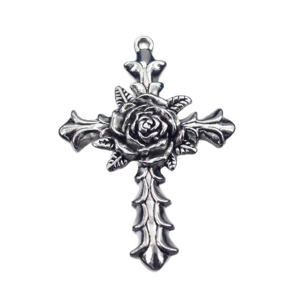 Abalorios de Cruz de Aleación y Accesorios para Llaveros para Joyería DIY