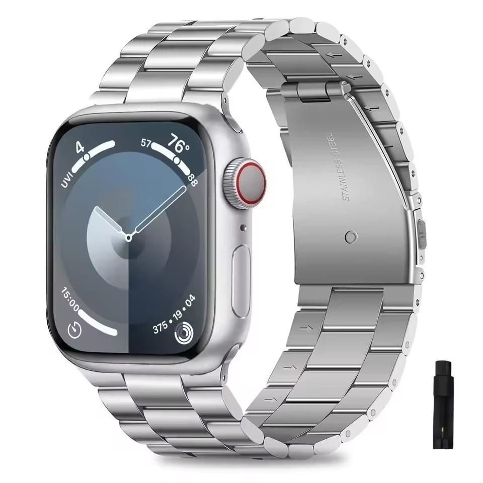 NEW Metal Strap for Apple Watch Ultra 49mm 9 8 7 45mm 41mm Stainless Steel Bracelet for IWatch 6 5 SE 3 44mm 42mm 38mm Watch Band