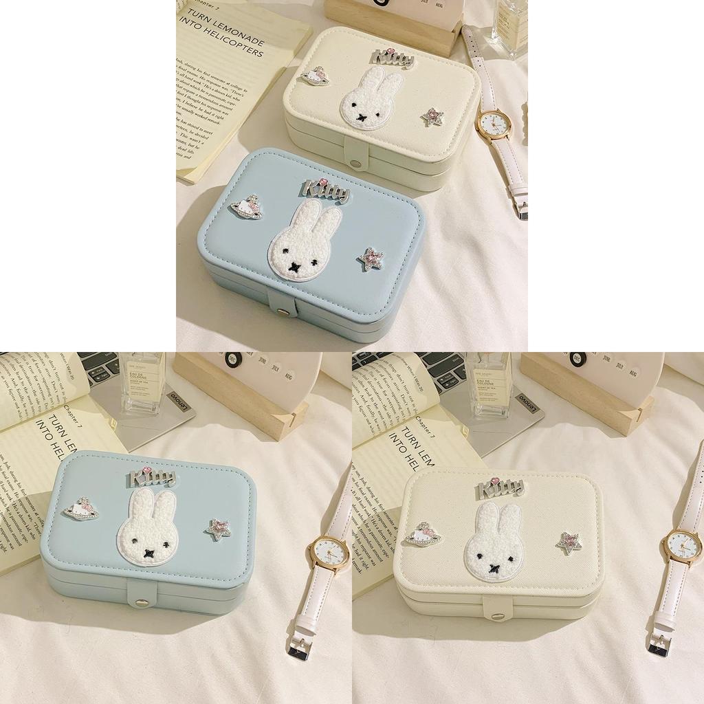 Miffy Bunny Jewelry Organizer With Large Capacity For Earrings Rings And Necklaces Perfect For Gift Giving