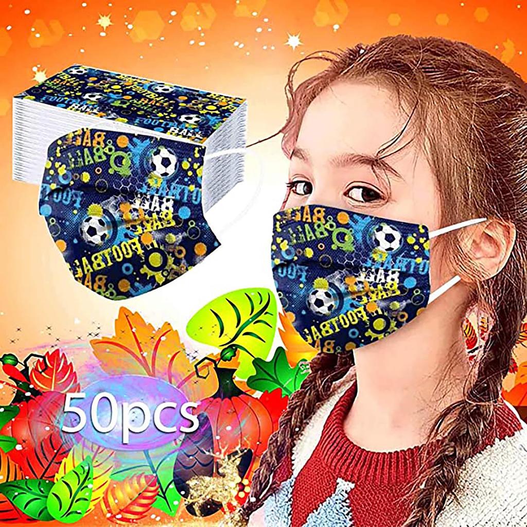 Buy 50Pcs Kids Face Mask Disposable 3 Ply Safety Face Mask 412