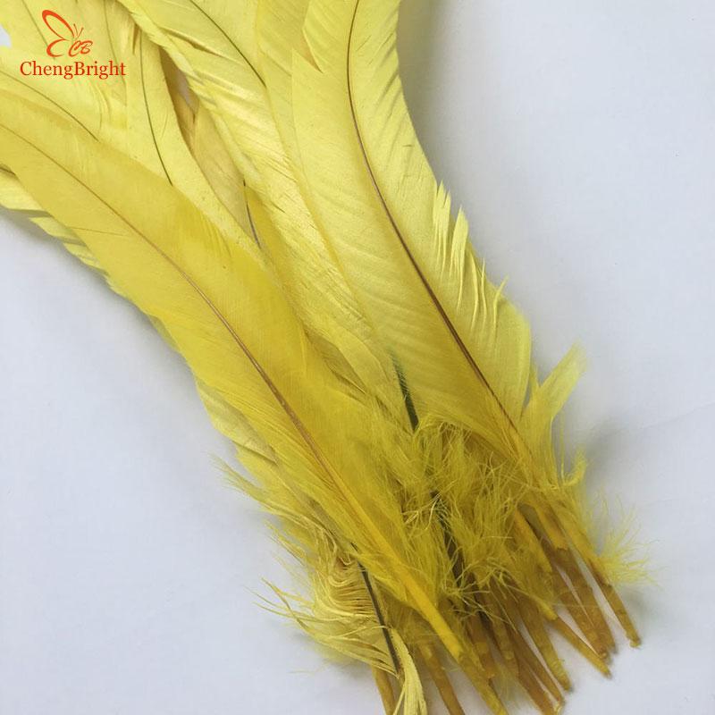 Chengbright Whole 100pcs 30-35cm Natural Rooster Tail Feathers For Decoration Craft Feather Christma Diy Pheasant Feather
