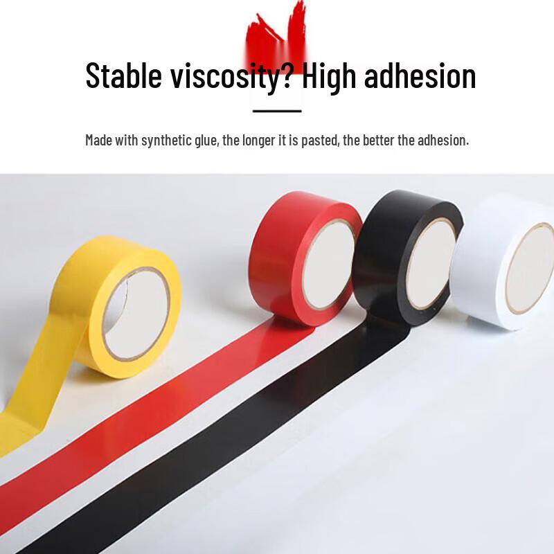 Bingyu BJ494 PVC Safety Warning and Marking Tape, 4.8cm X 16yd, 2 Rolls