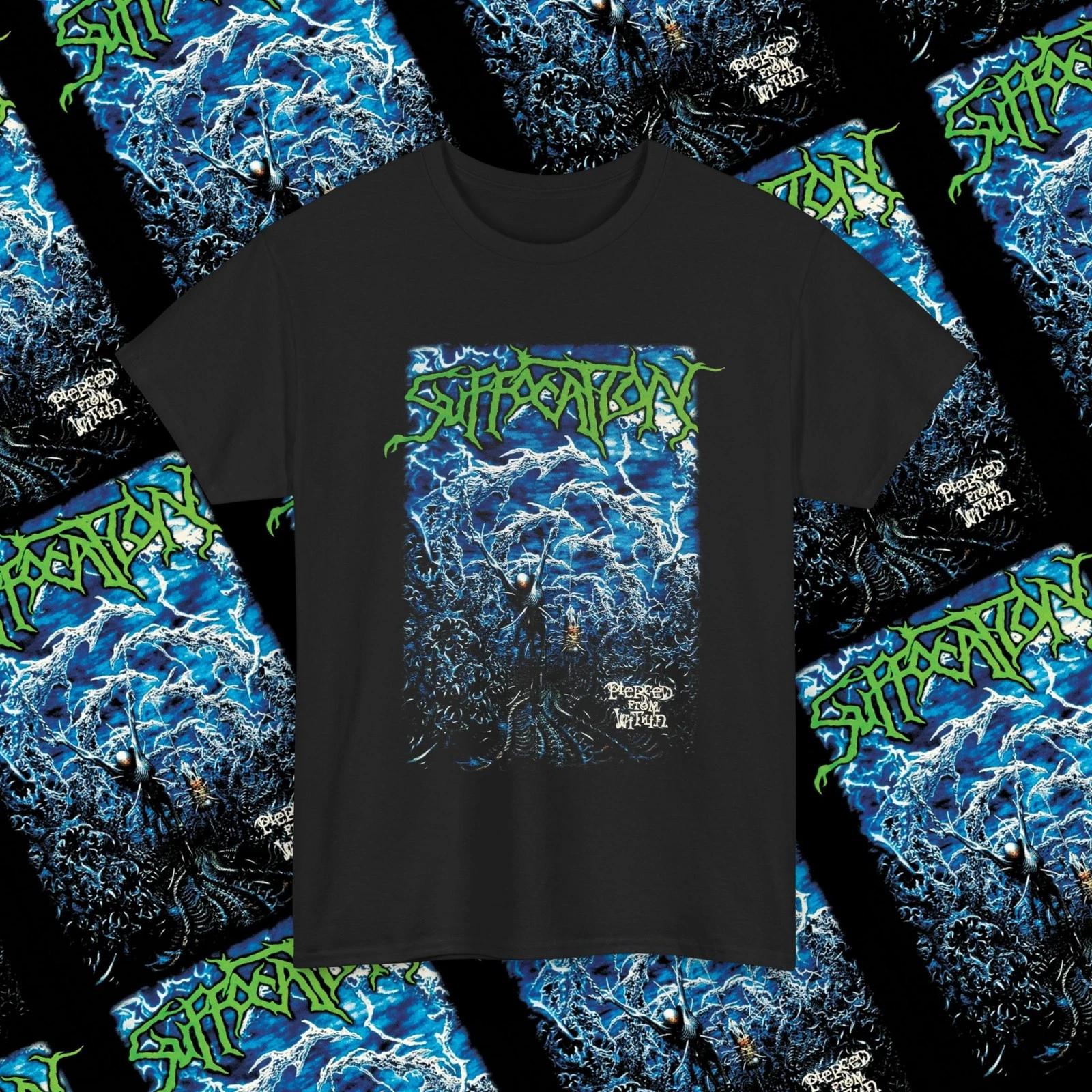 Suffocation Pierced from Within Vintage Reprint T-Shirt Death Metal Band Shirt M
