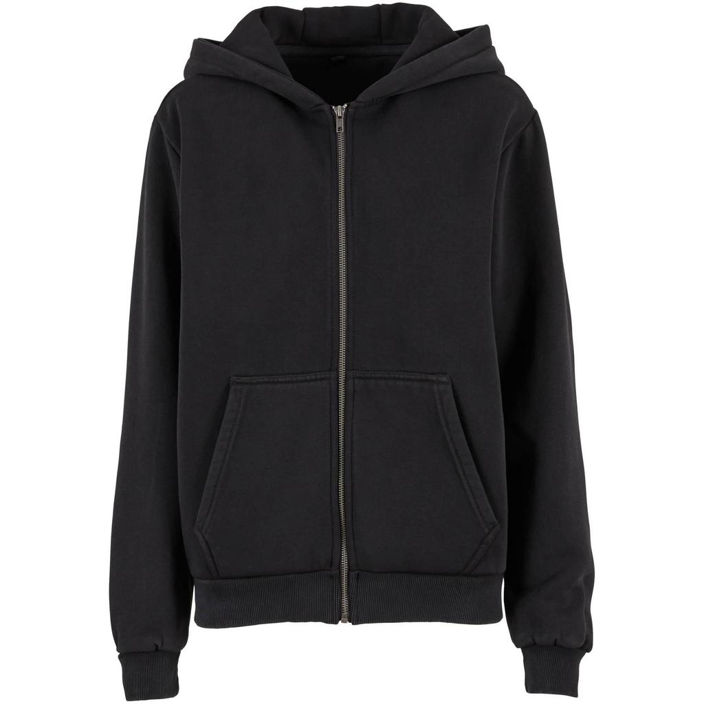 Build Your Brand Womens/Ladies Vintage Heavy Full Zip Hoodie