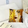 Gustav Klimt Oil Painting Cushion Cover Sofa Living Room Bedroom Headboard Backrest Cushion Square Cushion Nap Time Pillow Case