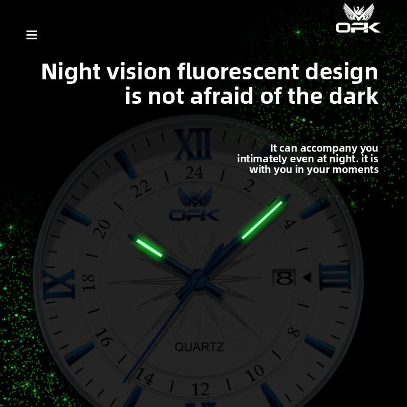 OPK Waterproof Luminous Men's Watch Luxury Watch Business Personality Quartz Men's Watch