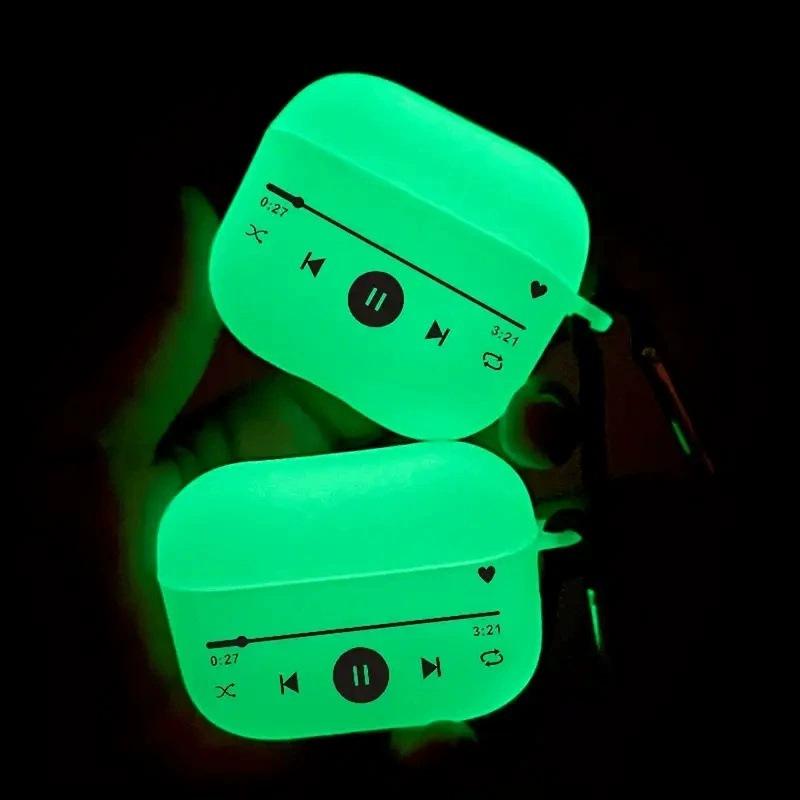 Luminous Creative Personalized Expression Pack Is Suitable for Apple 1/1 Generation 1 Generation Pro Series Earphone Case Cover Protective Case.