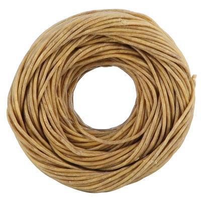 2mm Fiber Wick Natural Beeswax Coating Candle Wick DIY 200 Feet Scented Candle Wick (Dark)