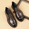 Fashion Leather Shoes For Man Genuine Leather Casual Shoes Fashion Business Oxford Shoes High Quality Designer Work Shoes