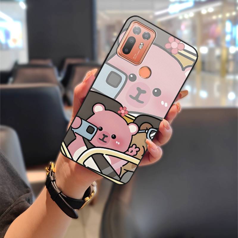 Cute Dirt-resistant Phone Case For HTC Desire 20 Plus/D20+ Couple Waterproof Soft Case Durable Cartoon Full Wrap TPU