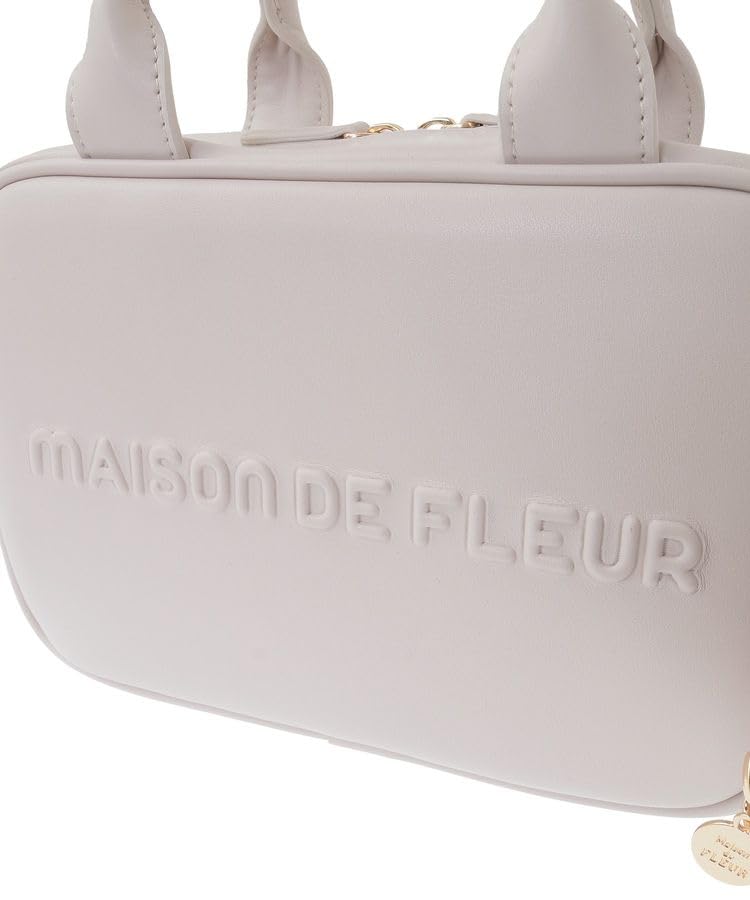 Maison de FLEUR 2-Wege Boston-Tasche mit Pochette, Graupink, F Tragetasche, 08000645400
