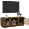 Vidaxl TV Stand, Honey Brown, 110X35X40.5Cm, Solid Pine Wood
