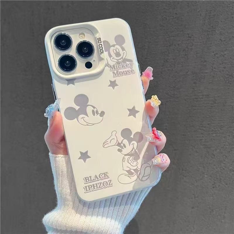 Hollow Mickey Is Suitable for Apple 17Promax Mobile Phone Case, Personalized Vitality Case iPhone16/15/14 Europe and America 13