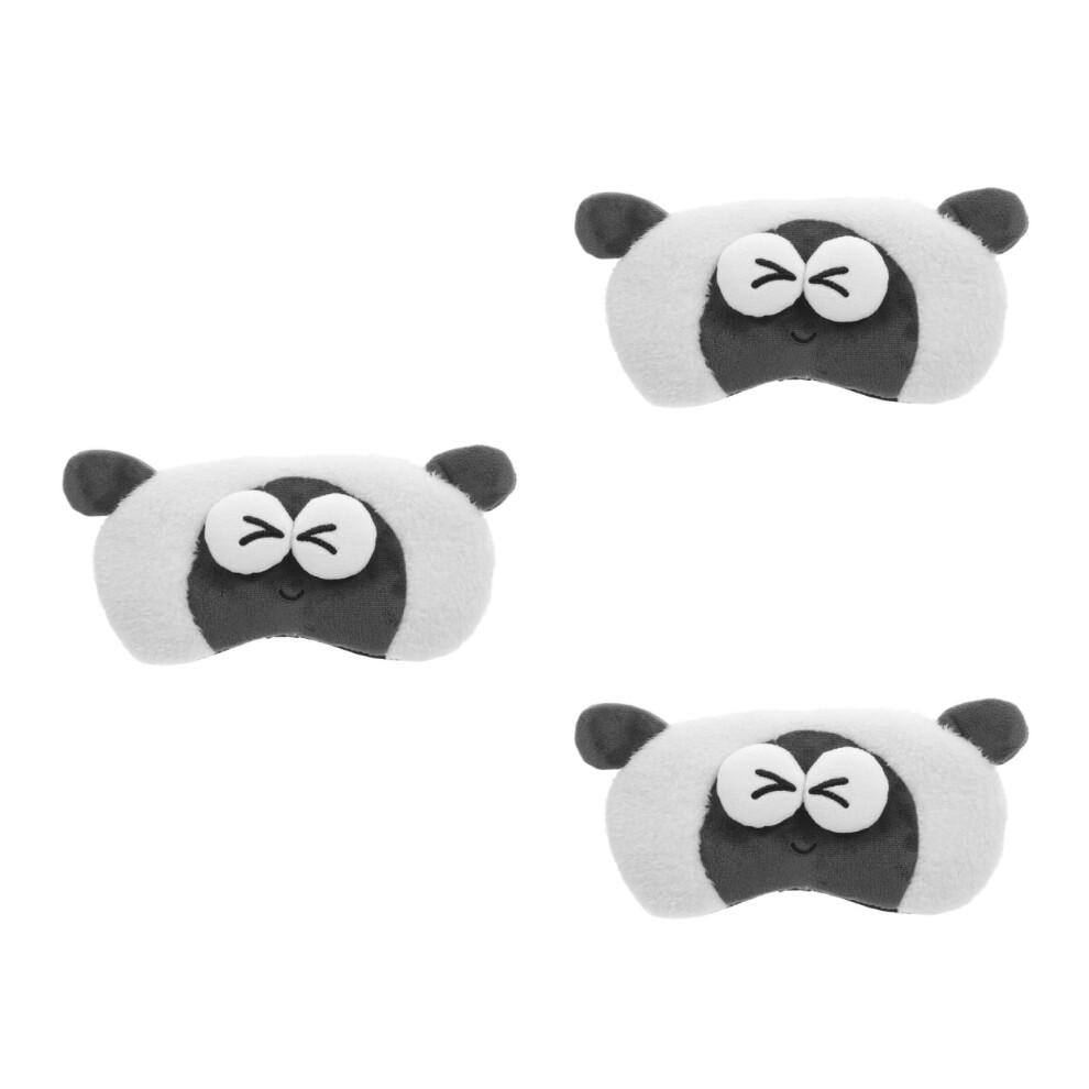 3Stk Verstellbare Schlafmaske Plüsch Für