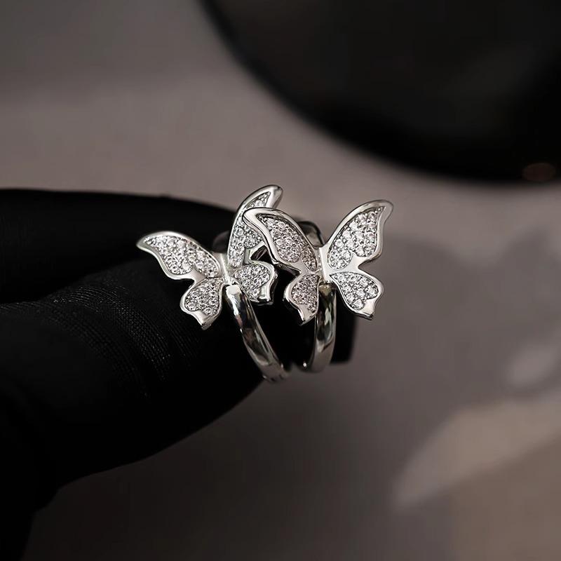 VENTFILLE 925 Sterling Silver Butterfly Hoop Earring for Women Simplicity Versatile Sweet Insect Fashion Jewelry Gift Dropship