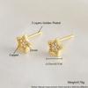 Earring with Five-pointed Star Design, Versatile and Trendy Earrings, Luxurious and Exquisite Star-shaped Earrings, High-end.