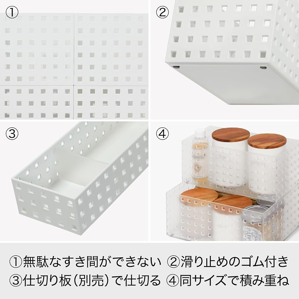 Like-it Storage Box Kitchen Storage Case Brix 80 Stand Approx. Diameter 8 X Height 105cm Clear Made