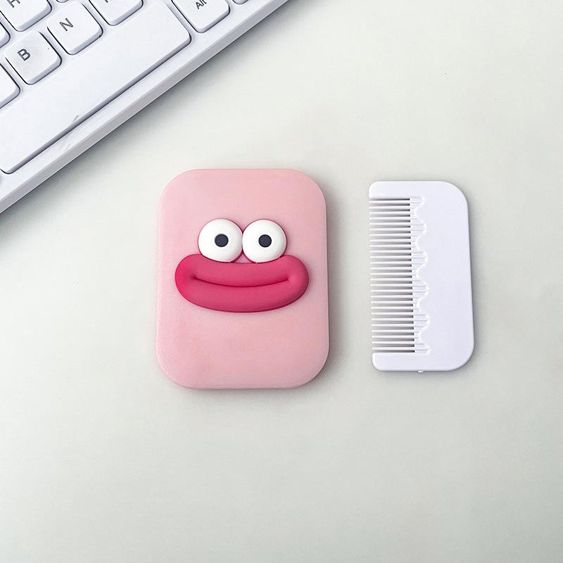 

Маленькое зеркало, расческа, мультяшное зеркало в форме сосиски, складное прямоугольное зеркало для макияжа для девочки, подарок, инструмент для макияжа, тщеславное зеркало