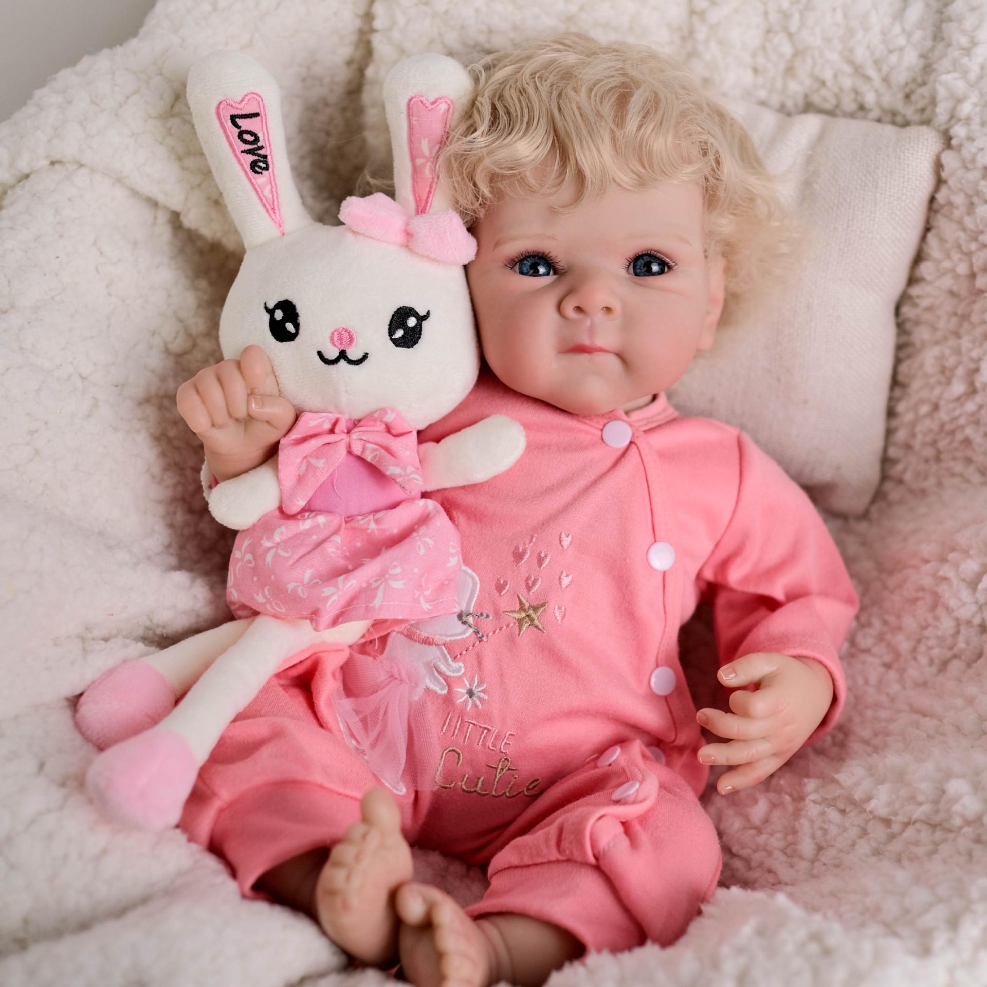 48cm Bettie Realistic Reborn Baby Doll with One-Piece Outfit 18-inch cloth body