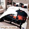 Custom Name Text 3Pcs Bedding Set Pet Sematary Duvet Cover And Two Pillowcases