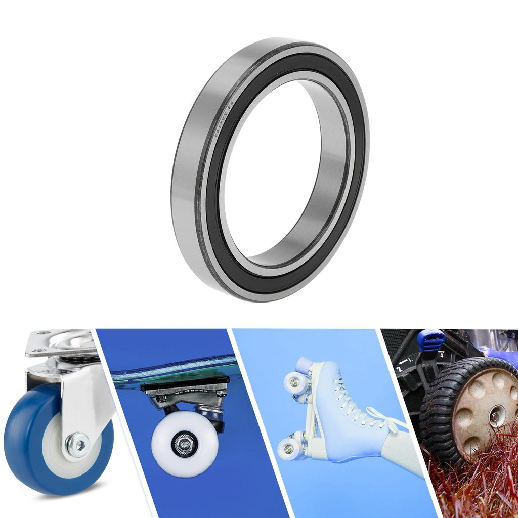 ACROPIX 6917VV Deep Groove Ball Bearing P5 85x120x18mm Lubricated Bearing Double Rubber Seal Black Silver Tone Scooter Skateboard Wheel