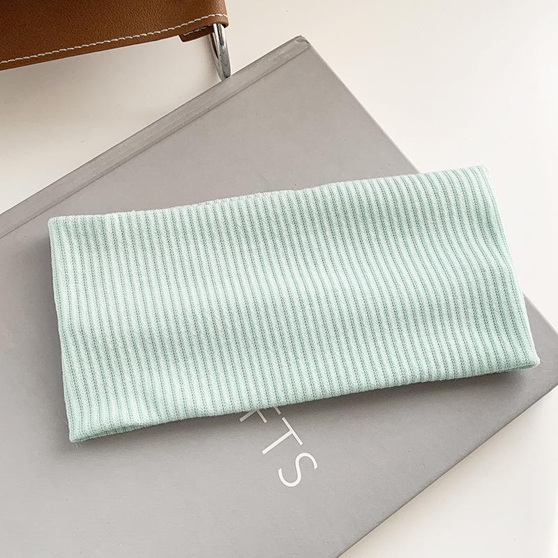 Festes, breites, seitlich gestricktes Stirnband für Damen, Sport, Freizeit, elastische Haarbänder